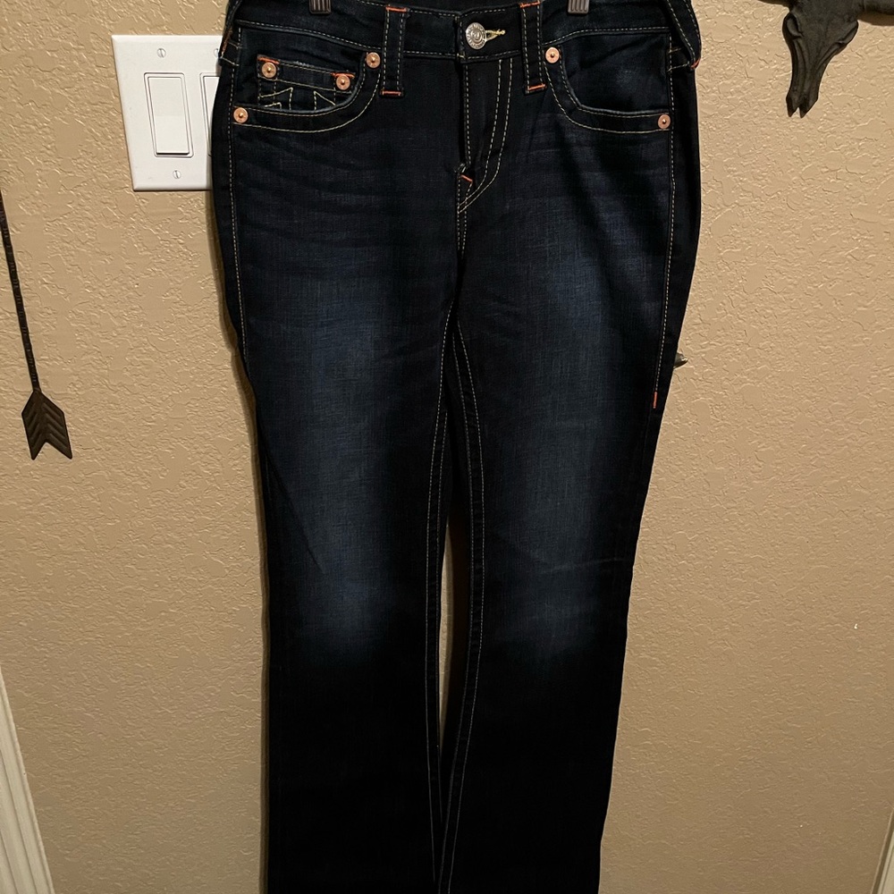 True Religion Curvy Bootcut Jeans 27 (fit like 28-29)